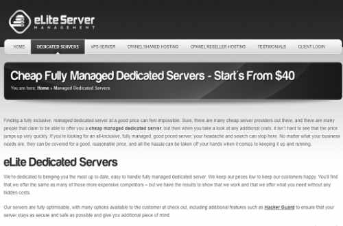 SSD dedicated servers